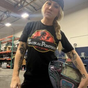 TacticalPontoon Jurassic Park Logo T-Shirt – The Legend Lives. The Triggers Bite Back.