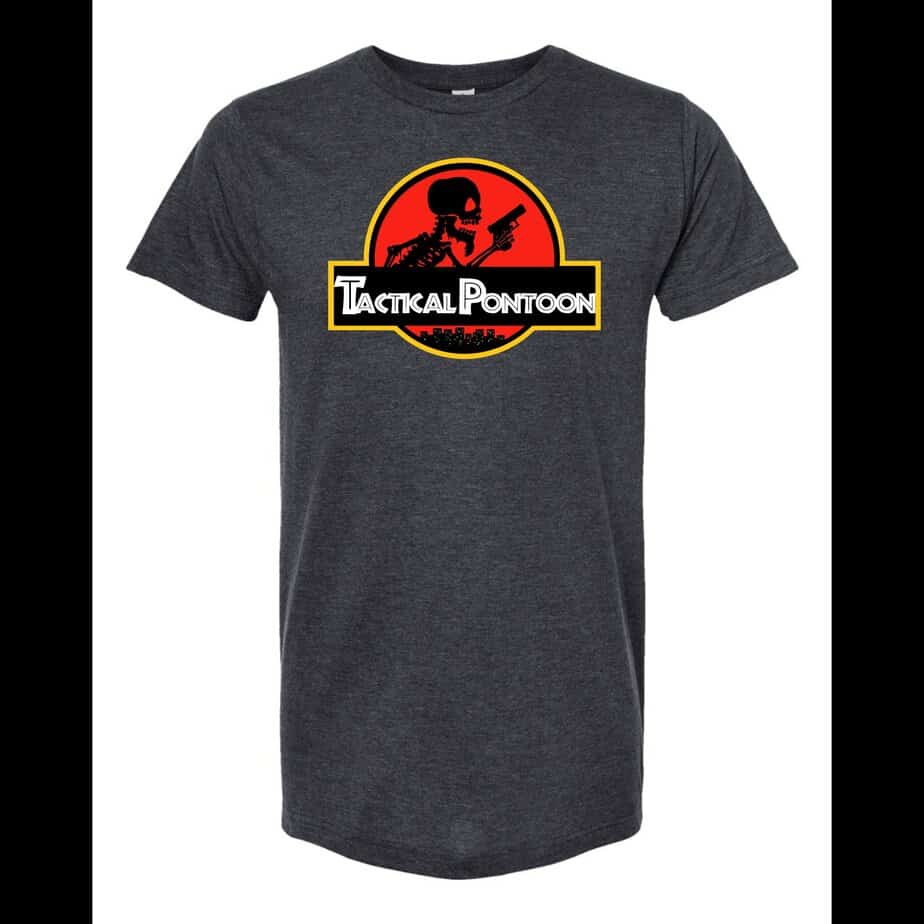 TacticalPontoon Jurassic Park Logo T-Shirt – The Legend Lives. The Triggers Bite Back. - Image 6